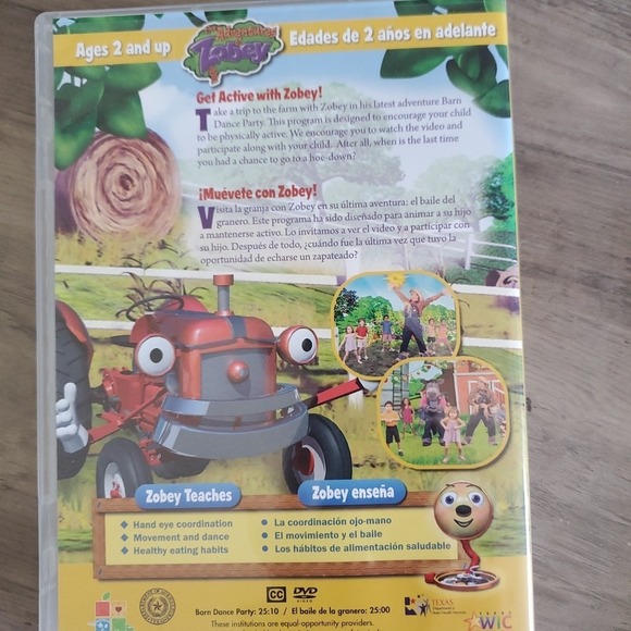 Set Of 2 Dvds The Adventures Of Zobey: Barn Dance Party And Jungle Jive - Picture 3 of 5